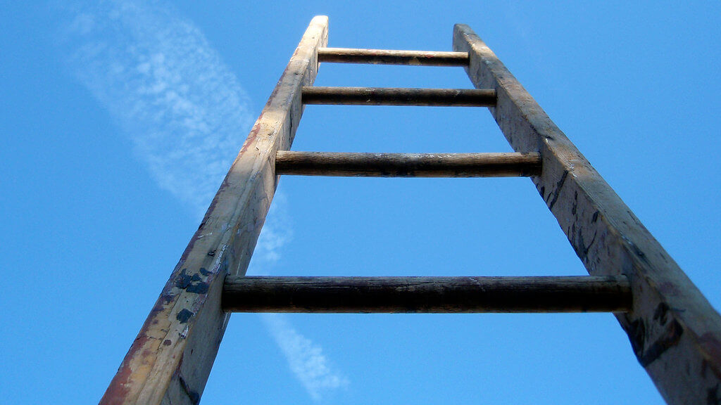 Positioned Ladder Correctly